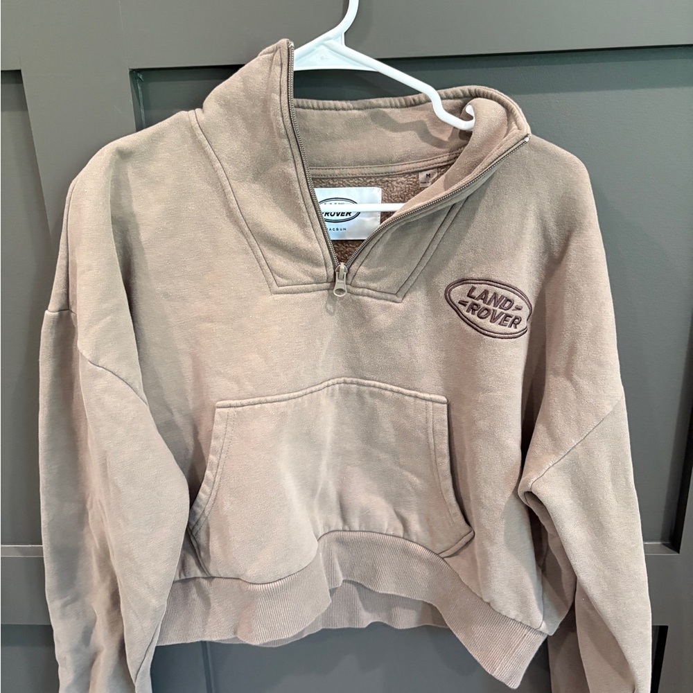 PacSun Taupe Half-Zip Sweatshirt